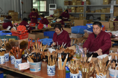 进贤文港 千年笔都迎春晖 两千作坊复工忙